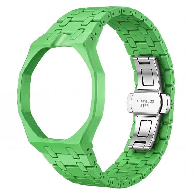 Cinturino in ceramica con chiusura a farfalla in metallo e indicazione delle dodici ore O, con indicazione delle ore 12., For Swatch Royal Pop