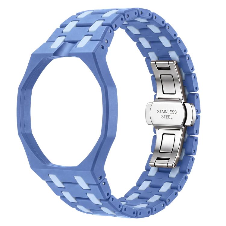 Cinturino in ceramica con chiusura a farfalla in metallo e indicazione delle dodici ore O, con indicazione delle ore 12., For Swatch Royal Pop