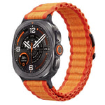 Cinturino per orologio in nylon con texture a onde oceaniche., For Galaxy Watch Ultra2 2026 / 2025 / 1 2024