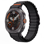 Cinturino per orologio in nylon con texture a onde oceaniche., For Galaxy Watch Ultra2 2026 / 2025 / 1 2024