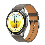 Cinturino per orologio piatto in vera pelle con fibbia ad ardiglione in acciaio inossidabile., 22mm