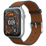 Cinturino per orologio integrato in nylon a maglia a doppia cucitura, For Apple Watch 46mm / 49mm / 45mm / 44mm, For Apple Watch 42mm / 41mm / 40mm / 38mm