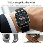 Cinturino per orologio integrato in nylon a maglia a doppia cucitura, For Apple Watch 46mm / 49mm / 45mm / 44mm, For Apple Watch 42mm / 41mm / 40mm / 38mm
