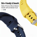 Cinturino per orologio in silicone testurizzato, 22mm
