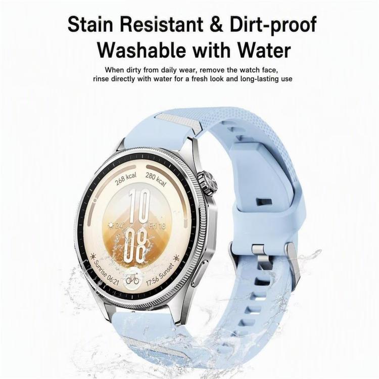 Cinturino per orologio in silicone testurizzato, 22mm