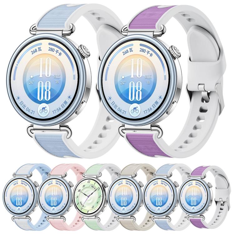 Cinturino per orologio in silicone testurizzato, 18mm