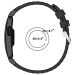 Cassa in metallo, cinturino ibrido traspirante in silicone perforato., For Garmin CIRQA Smart Band