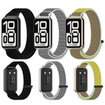 Cinturino per orologio in nylon intrecciato con chiusura a strappo., For Honor Band 11 / Band 11 Pro
