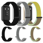 Cinturino per orologio in nylon intrecciato con chiusura a strappo., For Honor Band 11 / Band 11 Pro