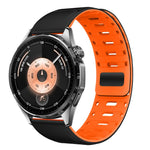 Cinturino magnetico in silicone per orologio Mountain Armor con pulsante di pressione, 18mm