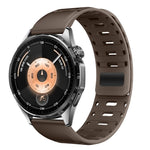 Cinturino magnetico in silicone per orologio Mountain Armor con pulsante di pressione, 18mm