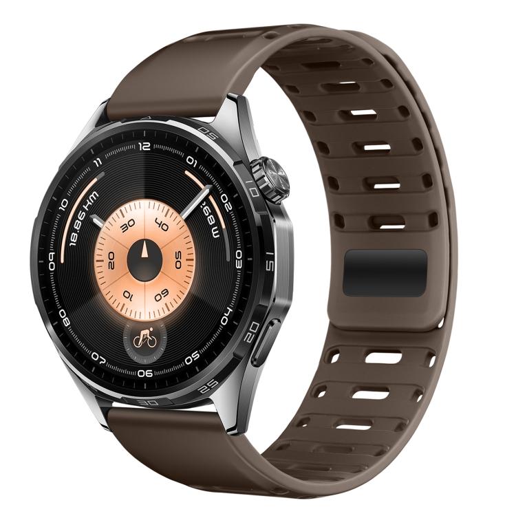 Cinturino magnetico in silicone per orologio Mountain Armor con pulsante di pressione, 18mm