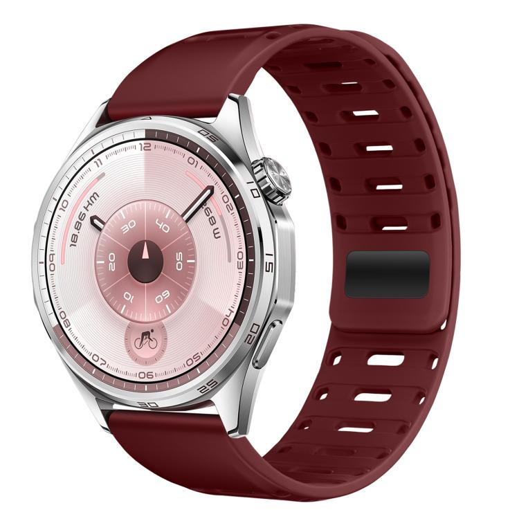 Cinturino magnetico in silicone per orologio Mountain Armor con pulsante di pressione, 18mm