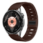 Cinturino magnetico in silicone per orologio Mountain Armor con pulsante di pressione, 18mm