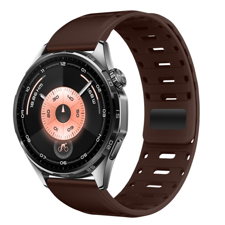 Cinturino magnetico in silicone per orologio Mountain Armor con pulsante di pressione, 18mm