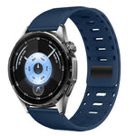 Cinturino magnetico in silicone per orologio Mountain Armor con pulsante di pressione, 18mm