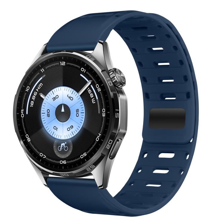 Cinturino magnetico in silicone per orologio Mountain Armor con pulsante di pressione, 18mm