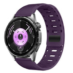 Cinturino magnetico in silicone per orologio Mountain Armor con pulsante di pressione, 18mm