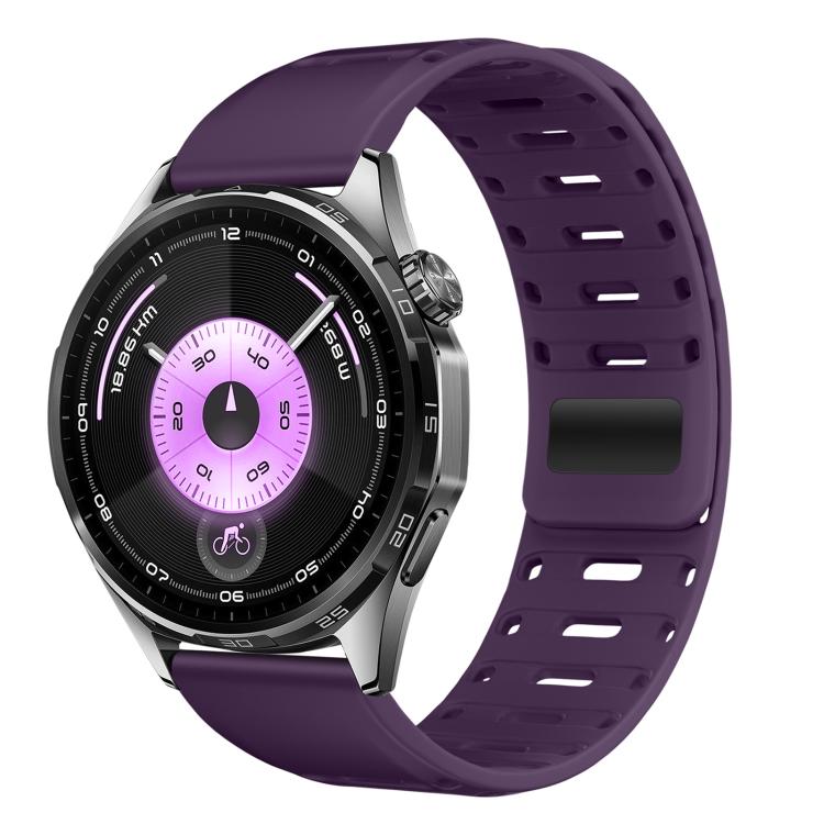 Cinturino magnetico in silicone per orologio Mountain Armor con pulsante di pressione, 18mm