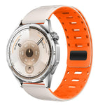 Cinturino magnetico in silicone per orologio Mountain Armor con pulsante di pressione, 18mm
