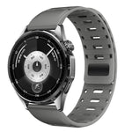 Cinturino magnetico in silicone per orologio Mountain Armor con pulsante di pressione, 18mm