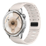 Cinturino magnetico in silicone per orologio Mountain Armor con pulsante di pressione, 18mm