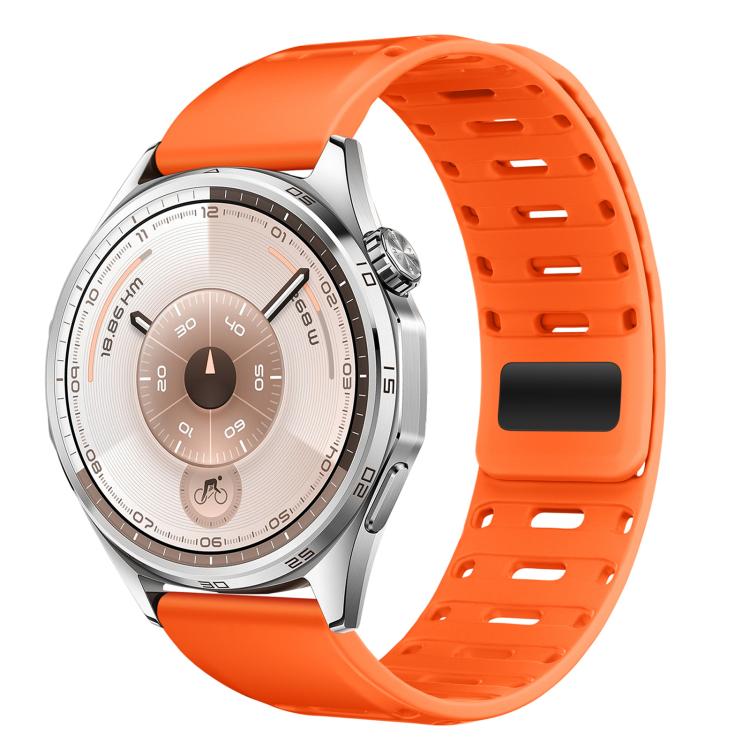 Cinturino magnetico in silicone per orologio Mountain Armor con pulsante di pressione, 18mm