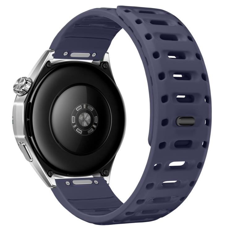 Cinturino magnetico in silicone per orologio Mountain Armor con pulsante di pressione, 18mm