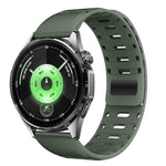 Cinturino magnetico in silicone per orologio Mountain Armor con pulsante di pressione, 22mm