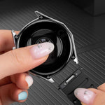 Cinturino magnetico in silicone per orologio Mountain Armor con pulsante di pressione, 18mm