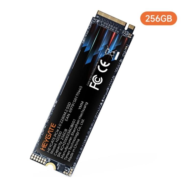 SSD HEYGATE H2000 PCIe 3.0 NVMe 256GB M.2 2280 2400MB/s lettura
