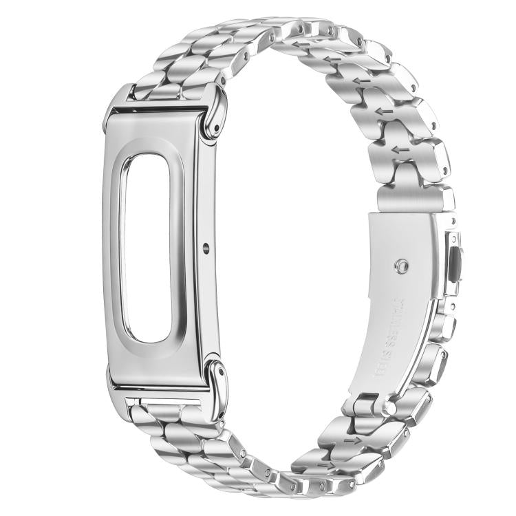 Cassa in metallo con motivo a perle integrate e cinturino in acciaio inossidabile., For Google Fitbit Air