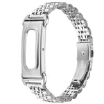 Cassa in metallo, cinturino sottile integrato con sette perline in acciaio inossidabile., For Google Fitbit Air