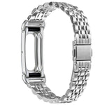 Cassa in metallo, cinturino sottile integrato con sette perline in acciaio inossidabile., For Google Fitbit Air