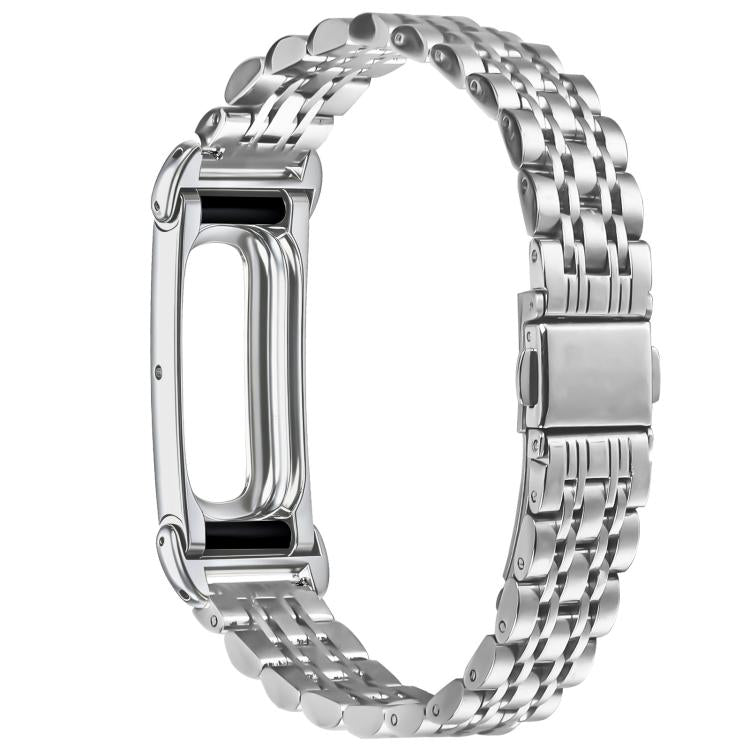 Cassa in metallo, cinturino sottile integrato con sette perline in acciaio inossidabile., For Google Fitbit Air