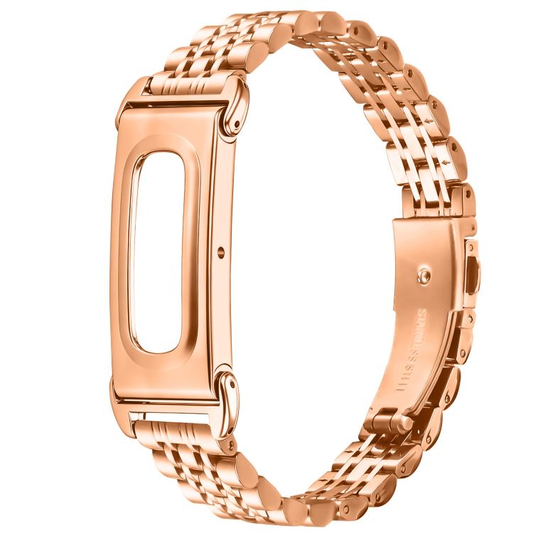 Cassa in metallo, cinturino sottile integrato con sette perline in acciaio inossidabile., For Google Fitbit Air