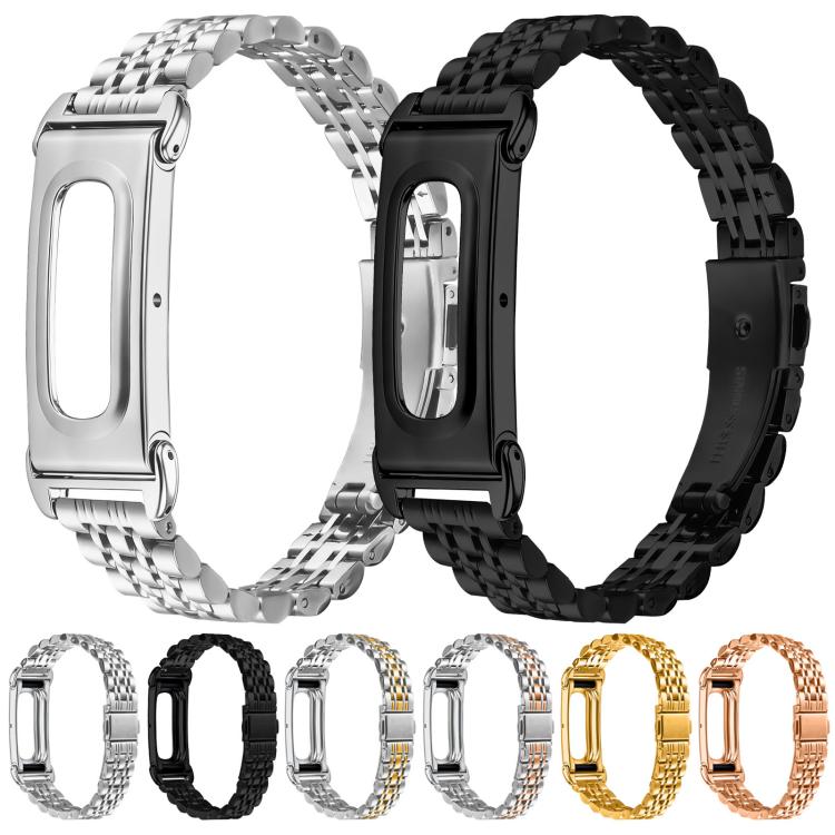 Cassa in metallo, cinturino sottile integrato con sette perline in acciaio inossidabile., For Google Fitbit Air