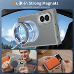 Custodia magnetica effetto pelle con pellicole protettive per Galaxy Z Fold8 5G