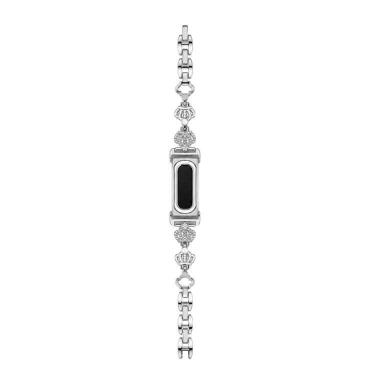 Cassa in metallo, corona integrata, cinturino in lega di zinco con strass., For Google Fitbit Air