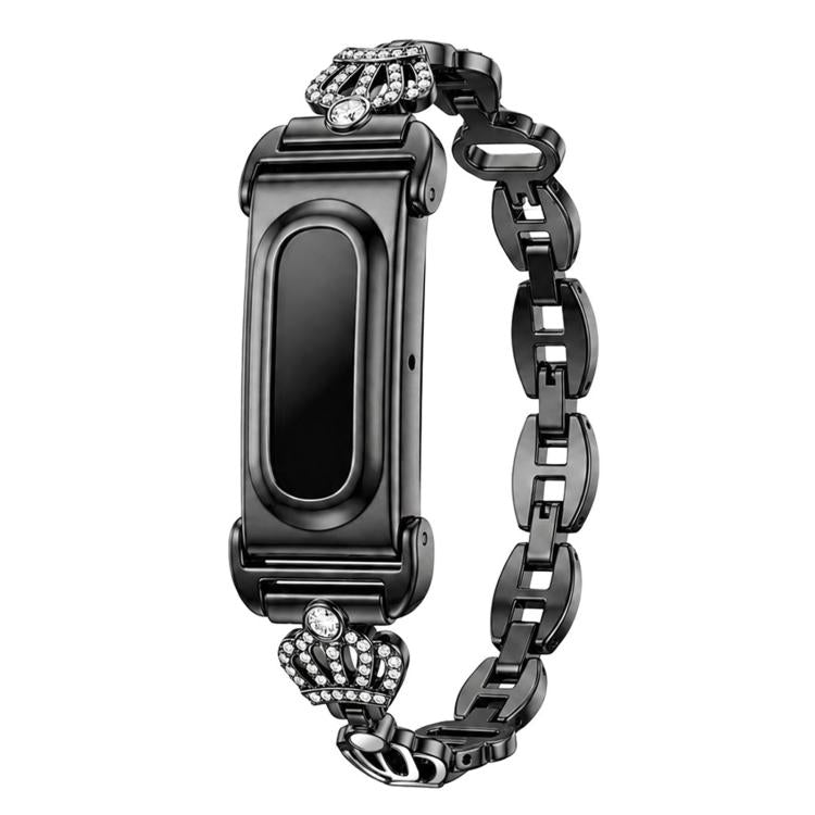 Cassa in metallo, corona integrata, cinturino in lega di zinco con strass., For Google Fitbit Air