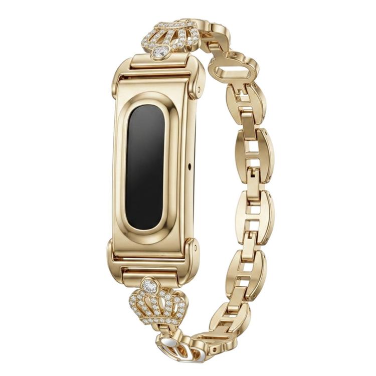 Cassa in metallo, corona integrata, cinturino in lega di zinco con strass., For Google Fitbit Air