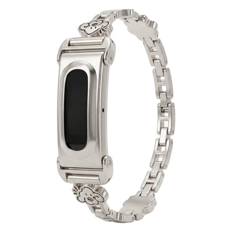 Cassa in metallo con design integrato di cani e gatti, cinturino in lega di zinco., For Google Fitbit Air