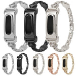 Cassa in metallo con design integrato di cani e gatti, cinturino in lega di zinco., For Google Fitbit Air