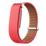 Cinturino per orologio in vera pelle con fibbia liscia e chiusura a passante., For Google Fitbit Air