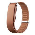 Cinturino per orologio in vera pelle con fibbia liscia e chiusura a passante., For Google Fitbit Air