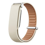 Cinturino per orologio in vera pelle con fibbia liscia e chiusura a passante., For Google Fitbit Air