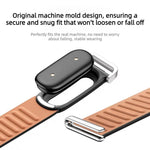 Cinturino per orologio in vera pelle con fibbia liscia e chiusura a passante., For Google Fitbit Air