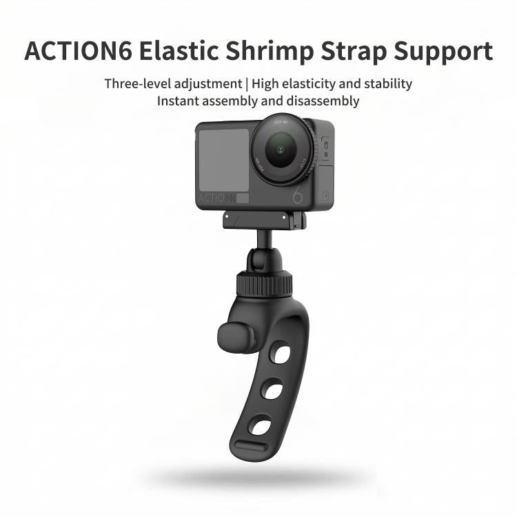 Staffa universale con cinghia elastica per bicicletta, fissaggio fisso, DJI Osmo