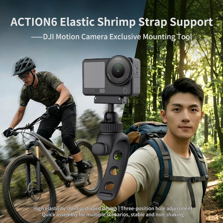 Staffa universale con cinghia elastica per bicicletta, fissaggio fisso, DJI Osmo