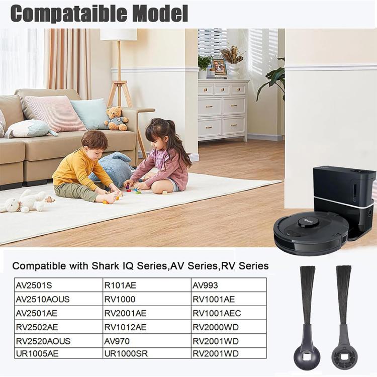JUNSUNMAY Confezione da 6 spazzole laterali per Shark AV2501S / AV2501AE / RV2502AE